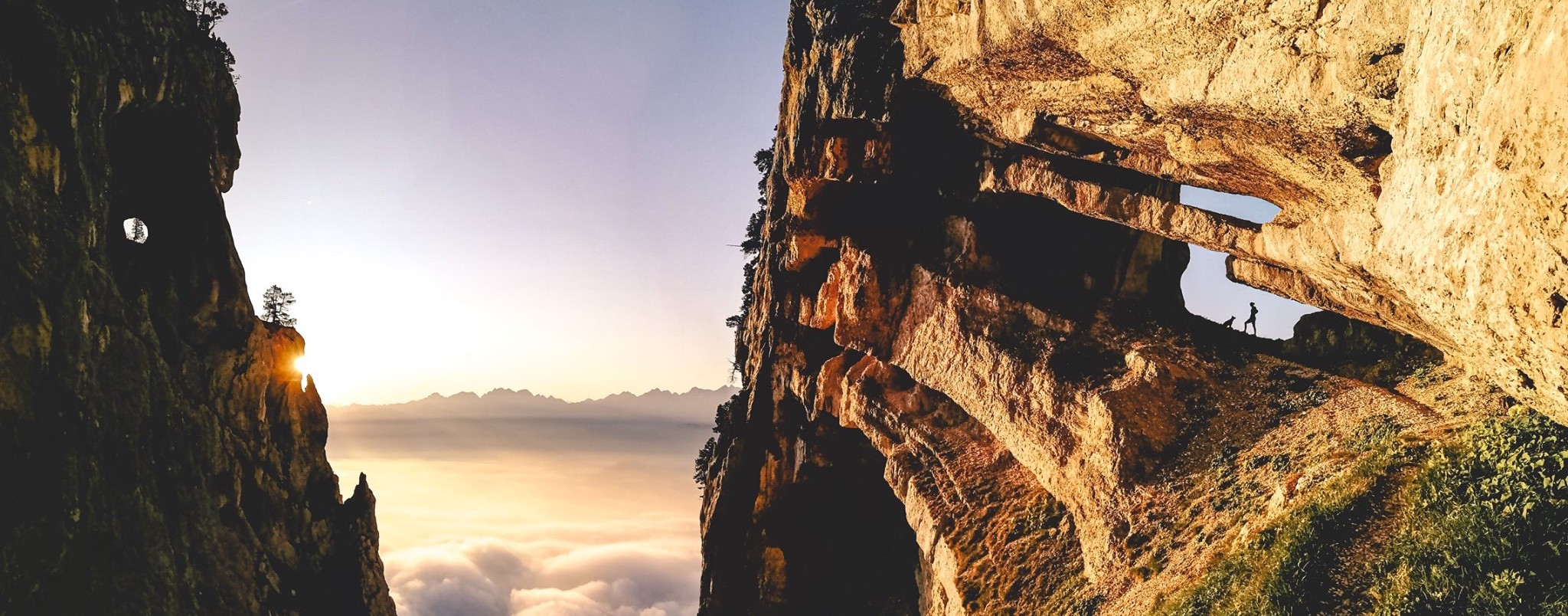 Spektakuläre Natur, Sonnenaufgang am Berg