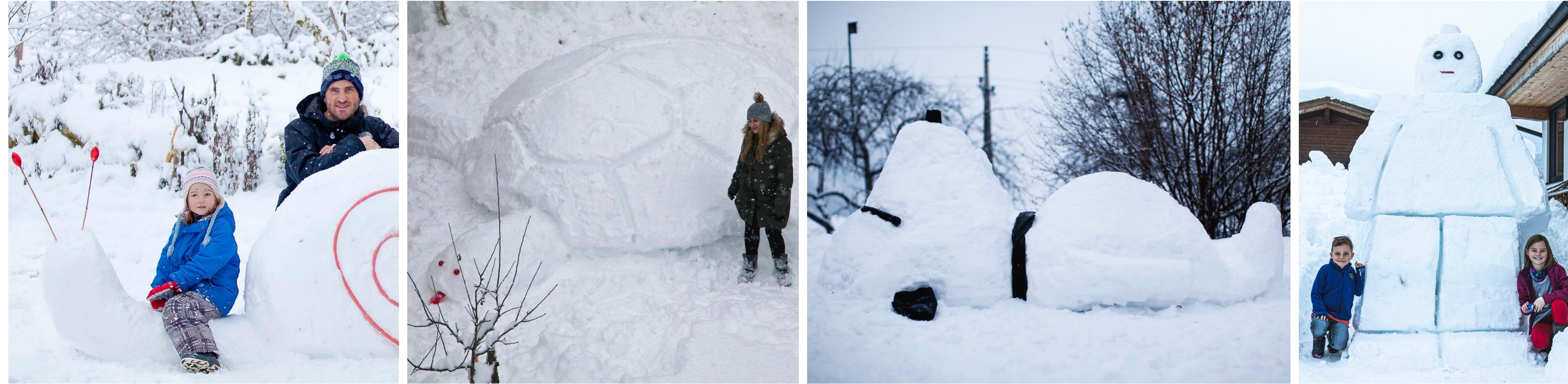 Ideen für Schneefiguren